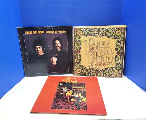 Vintage Three Dog Night Vinyl LP Albums Lot of 3