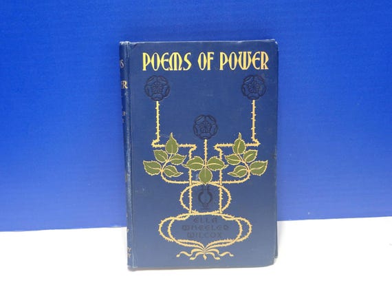 1901 Vintage Poems of Power Book by Ella Wheeler Wilcox