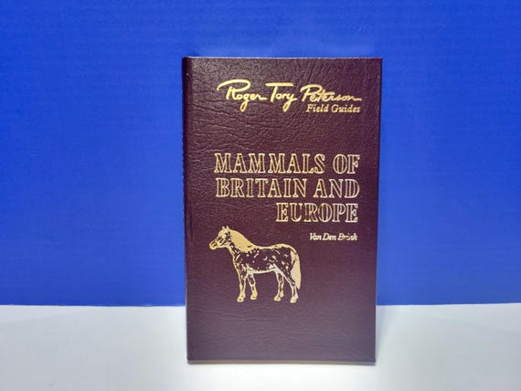 1968 Vintage Mammals of Britain and Europe Leather Field Guide