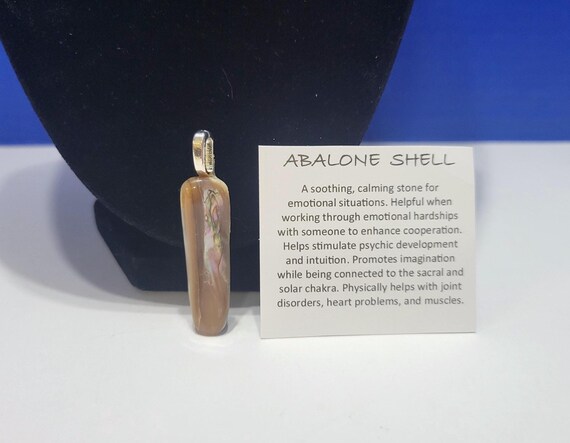 Vintage Abalone Shell Pendant for Emotional Healing