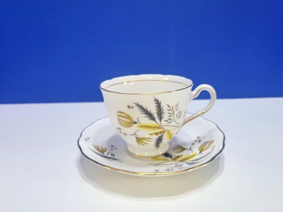 Vintage Colclough Stardust Bone China Tea Cup and Saucer