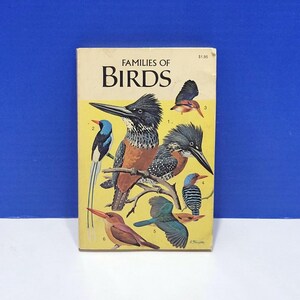 1971 Families of Birds Paperback Book with Illustrations