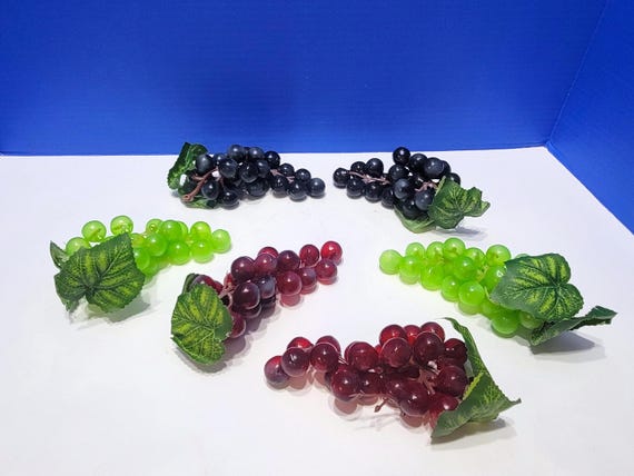 Vintage Rubber Grapes Large Lot