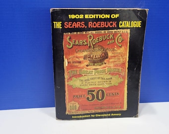 Vintage Remake Hard Cover Catalog, Sears Robuck C. Catalog,1897