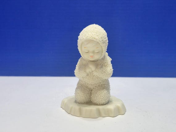 Vintage Department 56 Snow Babies Now I Lay Me Down to Sleep Figurine