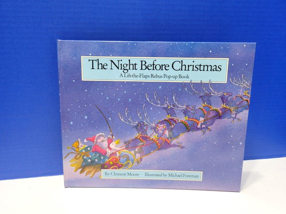 Vintage The Night Before Christmas A Lift the Flap Pop-Up Book