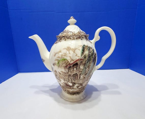 Vintage Heritage Hall French Provincial Coffee Pot English Ironstone