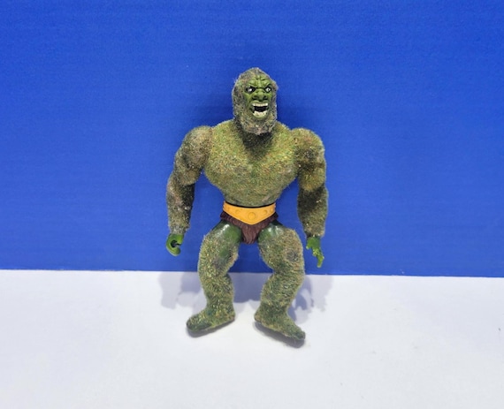 1980s Vintage Masters of the Universe Moss Man Flocked Action Figure