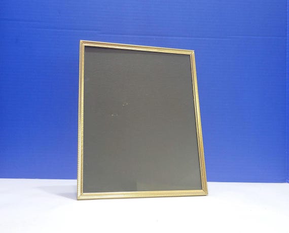Vintage Brass Gold Metal Picture Frame with Kickstand 8 x 10