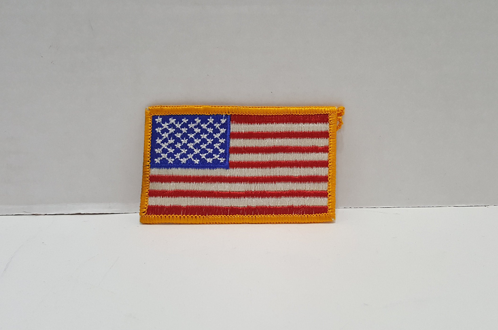 Vintage American Flag Embroidered Patch | Etsy
