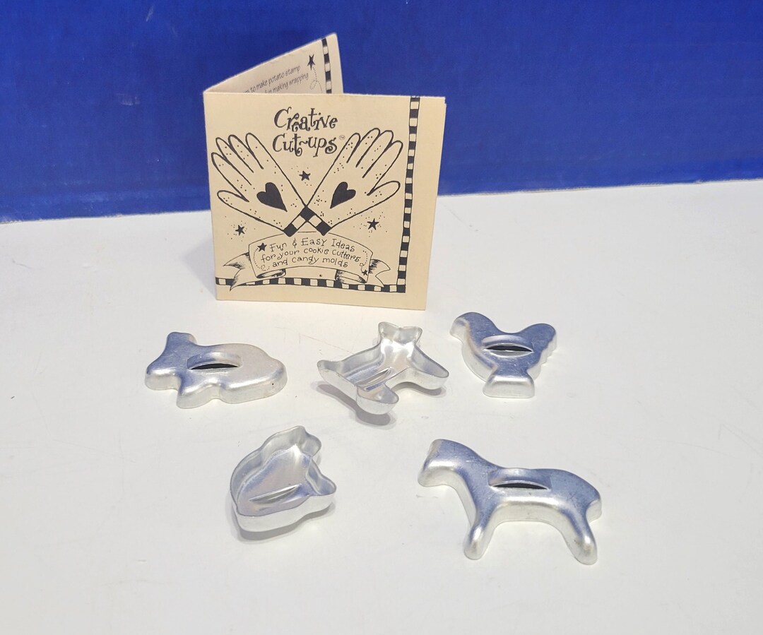 Metal Mini Cookie Cutter Geometric Forms for Cookies Set Easy