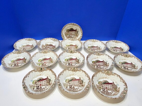 14 Vintage Heritage Hall Pennsylvania Fieldstone Dessert Bowls 5"