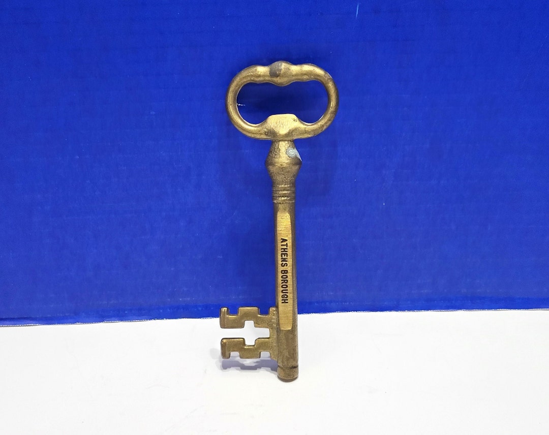 Vintage Brass Skeleton Key Athens Borough, Pennsylvania - Etsy