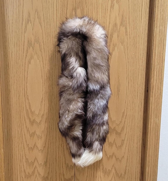 Vintage Fox Tail Neck Wrap Fur Scarf