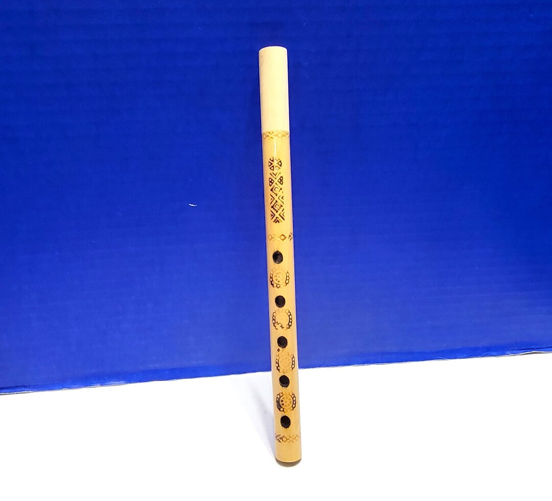 Vintage Wood Carved Tribal Flute Recorder Instrument - Etsy