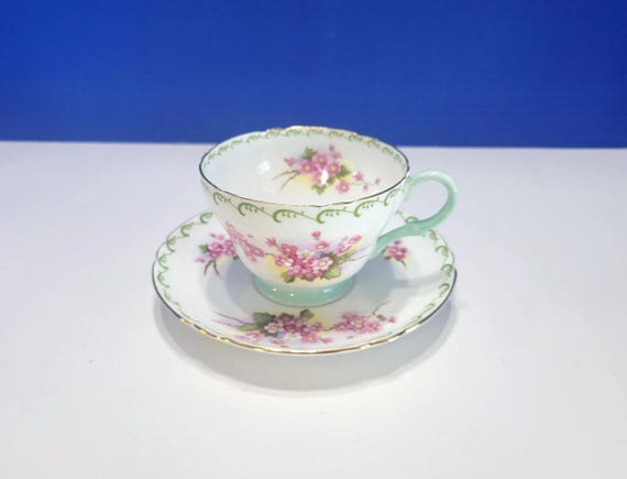 Vintage Shelley Blossoms Bone China Tea Cup and Saucer