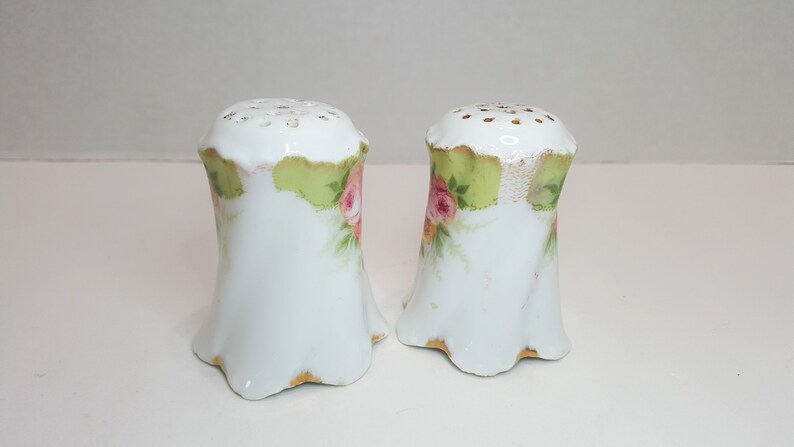Vintage R C Versailles Bavaria Floral Salt and Pepper Shakers