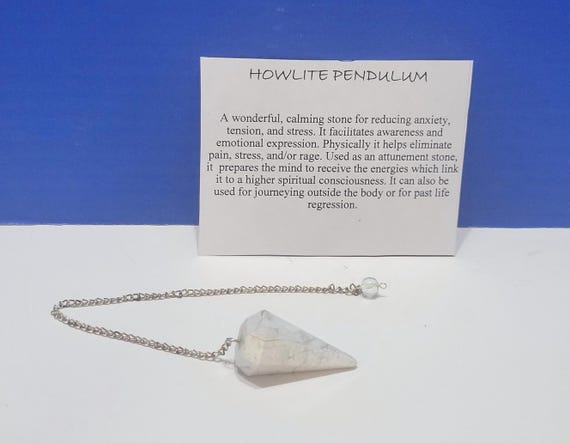 Vintage Howlite Pendulum for Dowsing