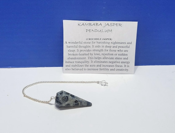 Vintage Kambaba Jasper Pendulum for Dowsing