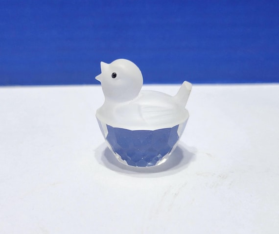 Vintage Swarovski Crystal Frosty Friends Miniature Duck