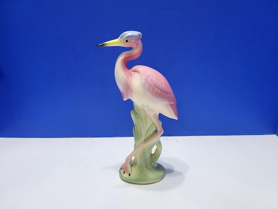 Vintage California Pottery Rare Blue Heron Figurine Brad Keeler