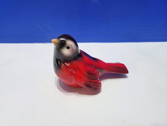 Vintage Goebel Red Cardinal Bird Figurine