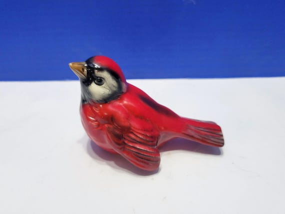 Vintage Goebel Red Cardinal Bird Figurine