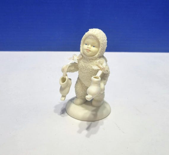 Vintage Department 56 Snowbabies Let's Go Skating