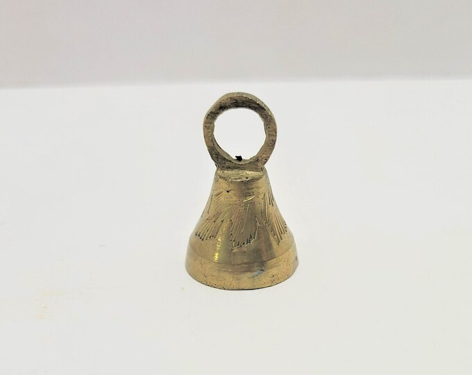 Vintage Miniature Brass Bell Made in India Etsy