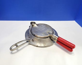 Vintage Nordic Ware rood Krumkake-ijzer Scandinavian Baking