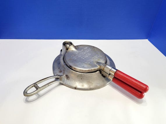 Vintage Nordic Ware Red Krumkake Iron Scandinavian Baking