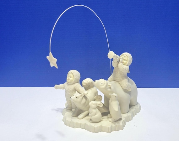 Vintage Department 56 Snowbabies Wish Upon a Falling Star Large Figurine