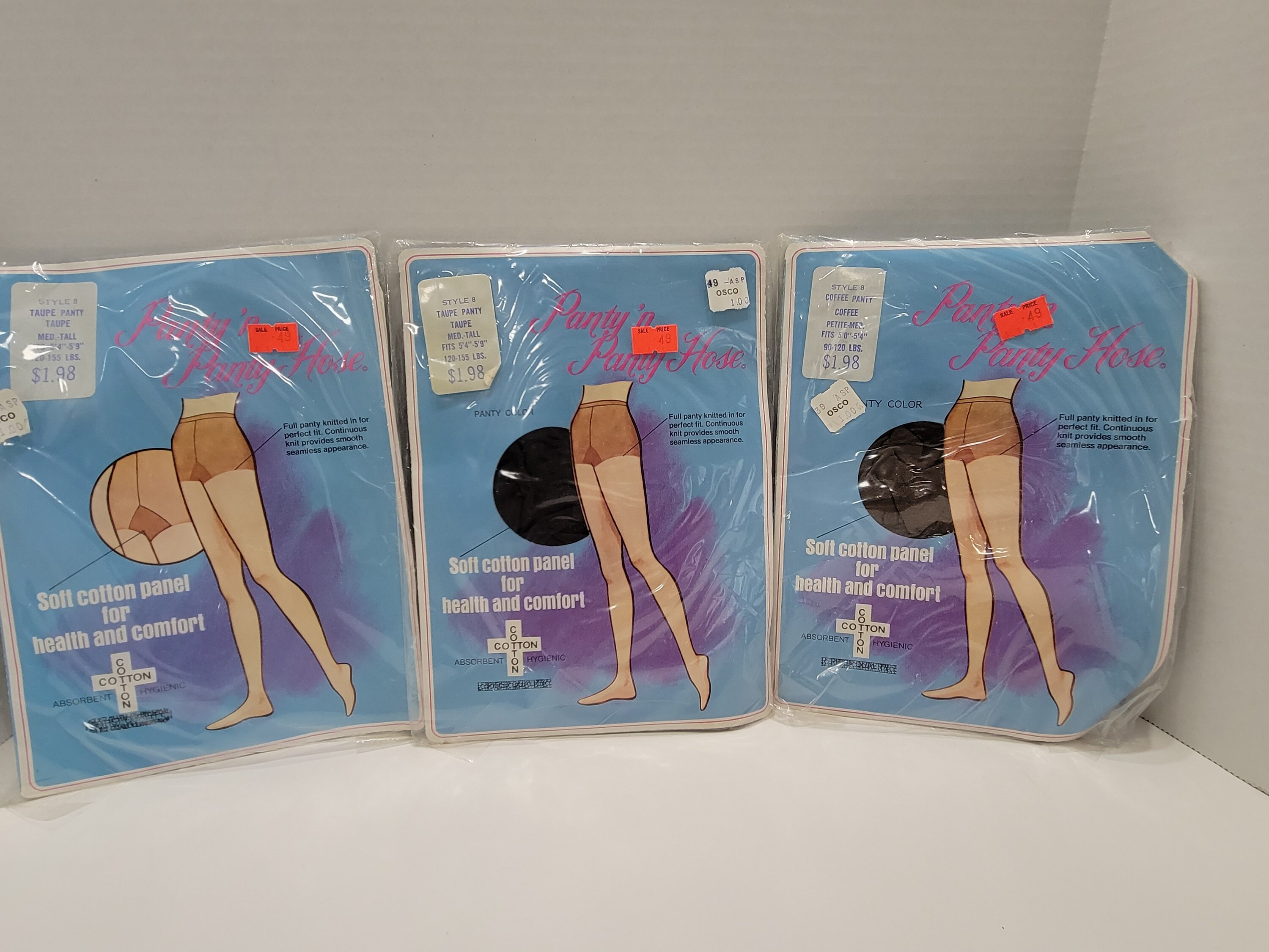 3 Pairs Vintage Panty 'N Pantyhose in 
