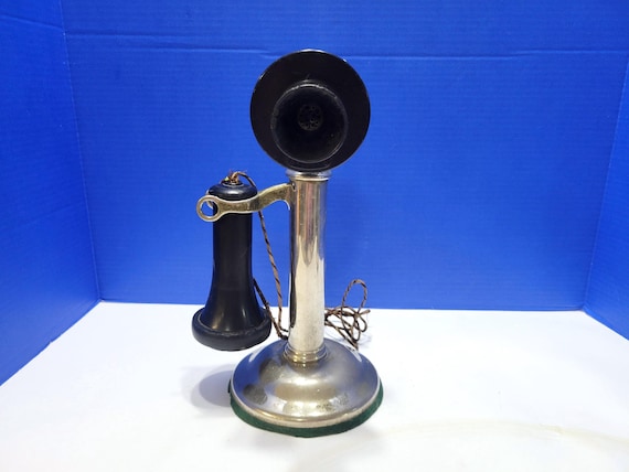 Early 1900s Antique American Bell Telephone Company Candlestick Telephone