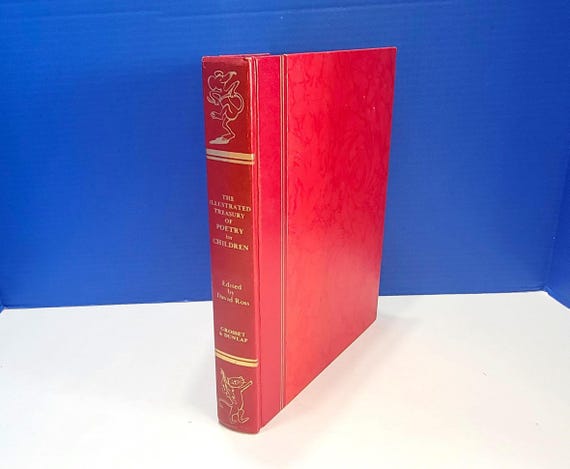 1970 The Illustrated Treasury of Poetry for Children Hardcover Book