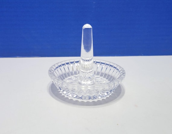 Vintage Clear Crystal Ring Holder