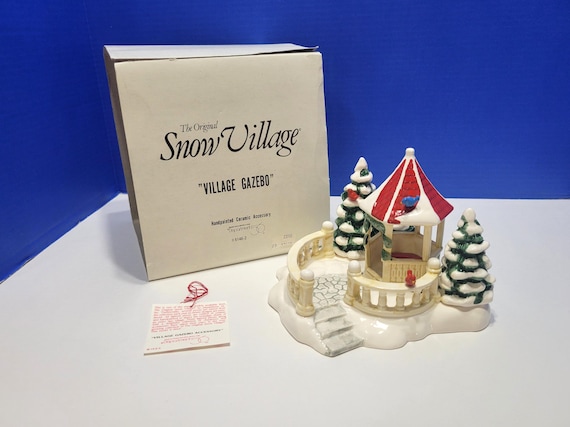 Vintage Department 56 Snow Village Gazebo in Box