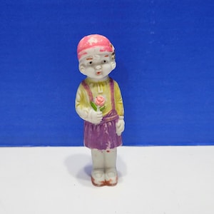 Vintage Bisque Doll Frozen Charlotte Girl Figurine