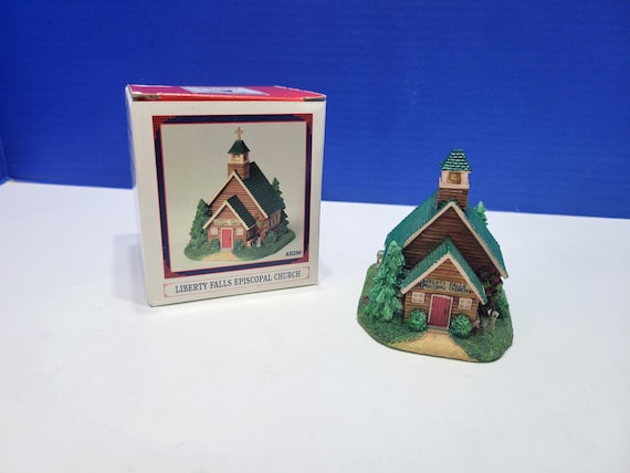 Vintage Liberty Falls Episcopal Church Village Figure