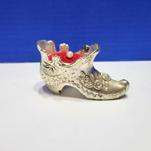 Victorian Metal Shoe Pin Cushion