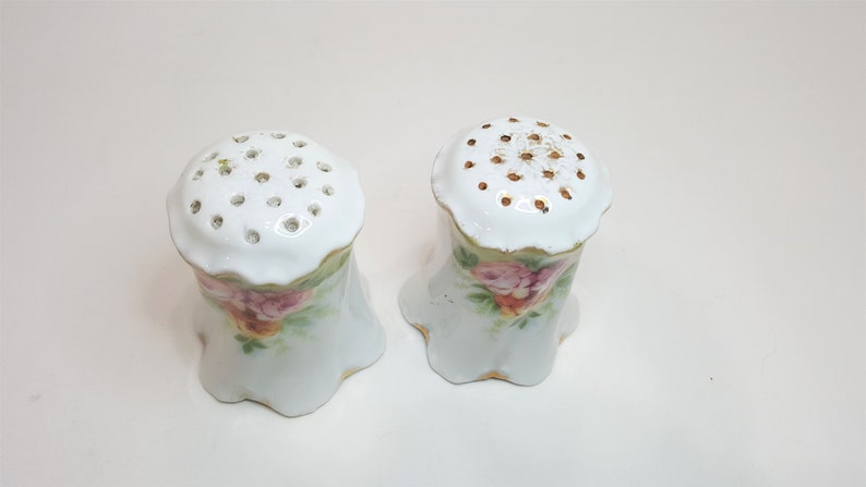 Vintage R C Versailles Bavaria Floral Salt and Pepper Shakers