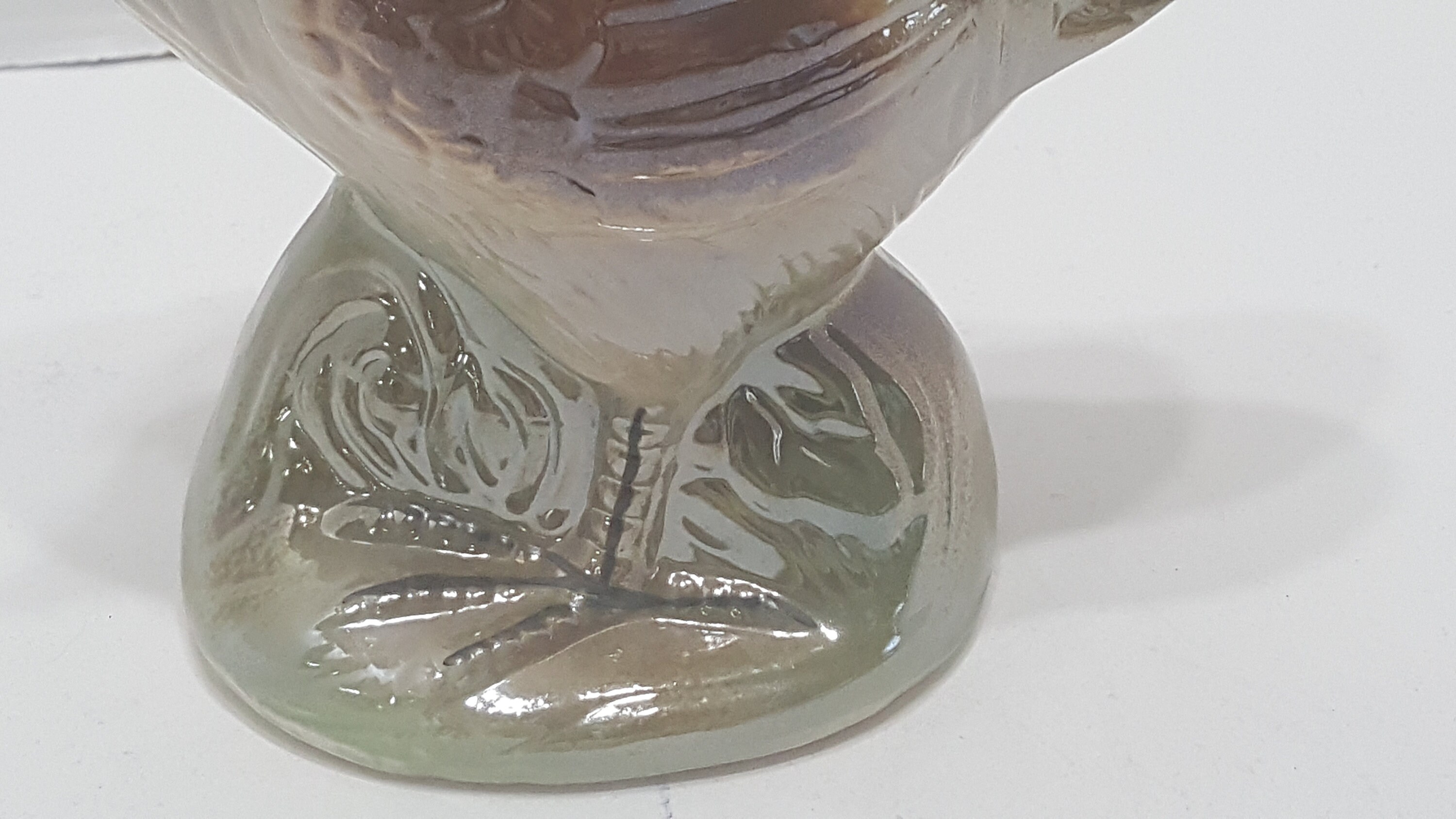 Vintage Rooster Chicken Bird Figurine Made in Brazil Lusterware