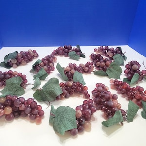 Bunches Vintage Light Purple Grape Clusters Large Lot
