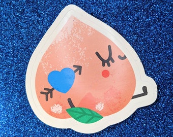 Peach Blooty Sticker