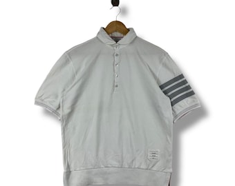 THOM BROWNE White polo tee