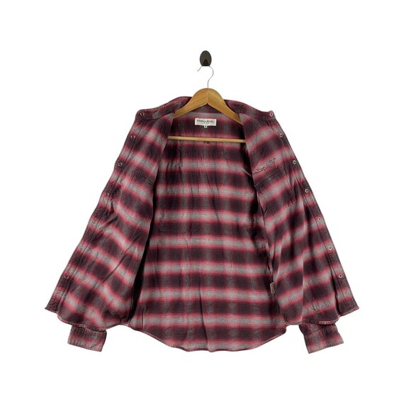 VANQUISH snapbutton checkered button up shirt - image 5