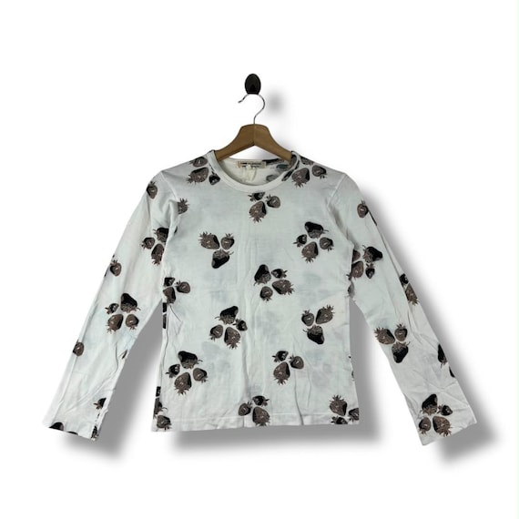 Comme des Garçons, Vintage Comme des Garcons Strawberry Print Long Sleeve Shirt
