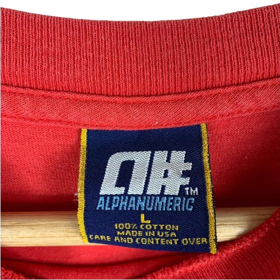 Vintage 90s Alphanumeric Tee - image 3