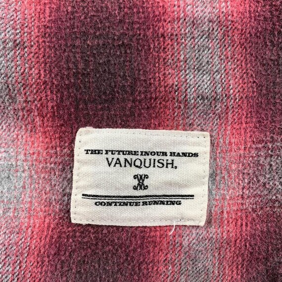 VANQUISH snapbutton checkered button up shirt - image 8