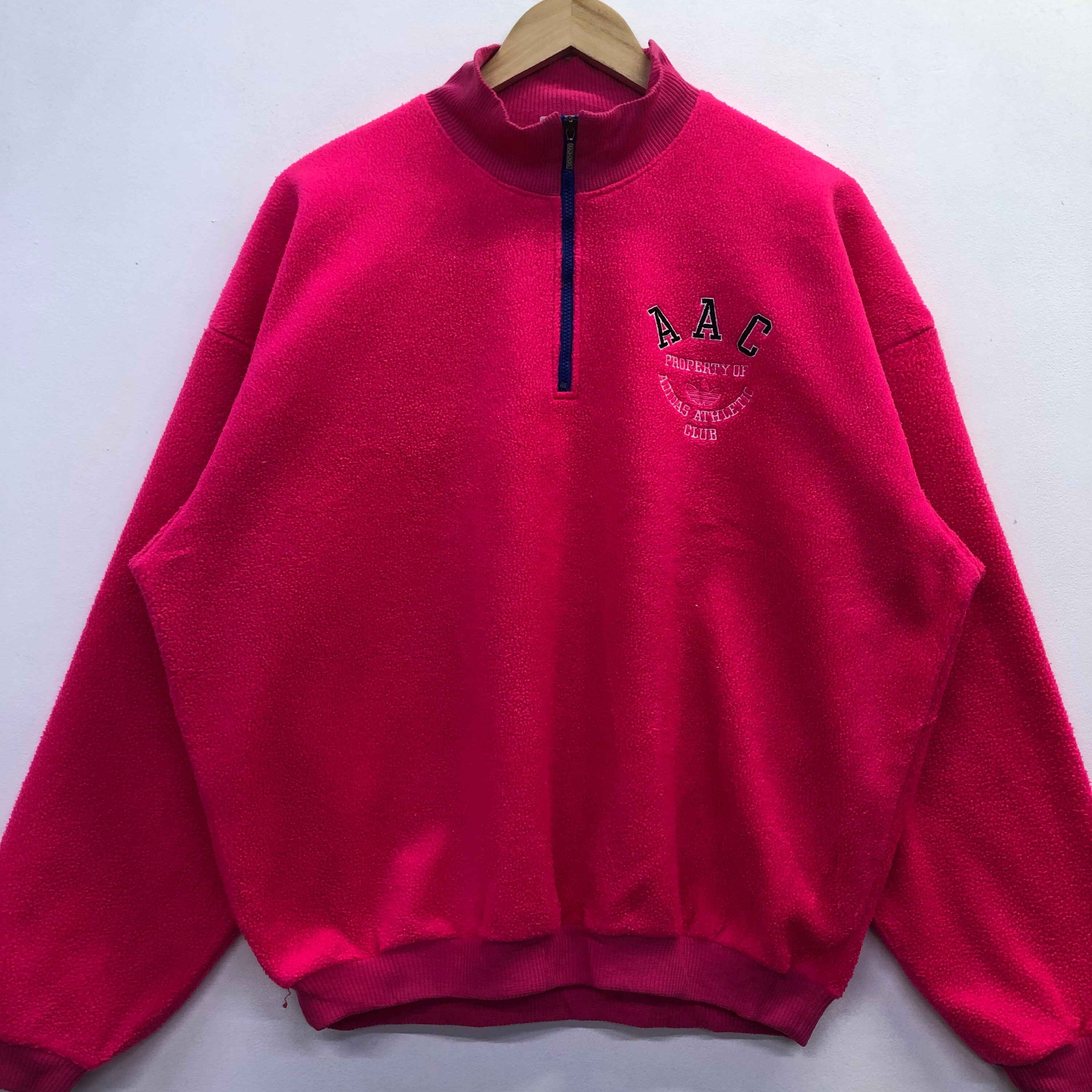 Rare] 80s Descente-made Adidas Half-Zip Knit